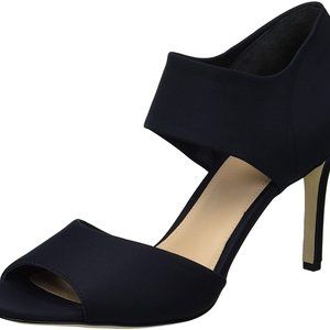 Via Spiga V-Tamie Stretch Fabric Stiletto Sandals